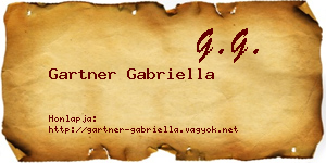 Gartner Gabriella névjegykártya